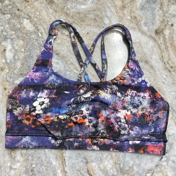Lululemon Energy Bra Floral size 10 - Picture 1 of 7